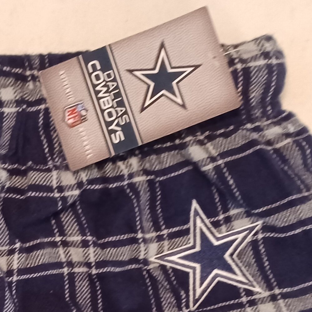 Officially Licensed Dallas Cowboys Plaid Flannel Pant Size XL NWT